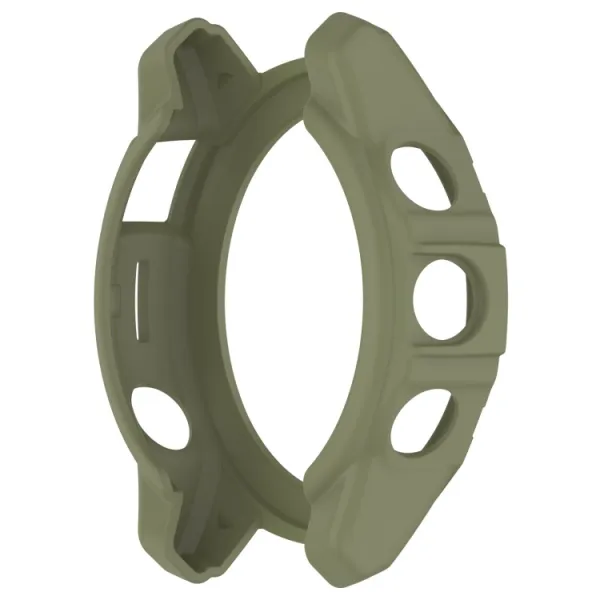 TPU HALF COVER Kryt pre Garmin Fenix E 47mm tmavozelený