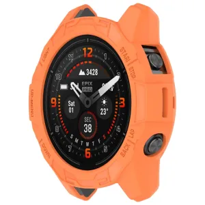 TPU HALF COVER Kryt pre Garmin Fenix E 47mm oranžový