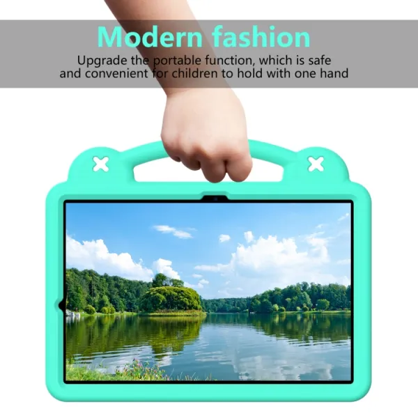 FANY Detský kryt na tablet pre Samsung Galaxy Tab S10+ svetlozelený