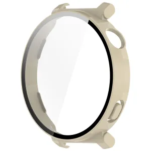 FULL COVERAGE Plastový kryt so sklom pre Huawei Watch GT 5 41mm béžový