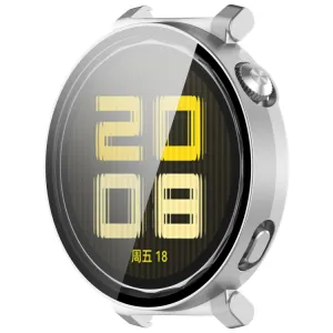 PC FULL COVER Plastový kryt so sklom pre Huawei Watch GT 5 Pro 42mm strieborný