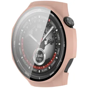 PC FULL COVER Plastový kryt so sklom pre Huawei Watch GT 5 Pro 46mm ružový