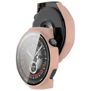 PC FULL COVER Plastový kryt so sklom pre Huawei Watch GT 5 Pro 46mm ružový