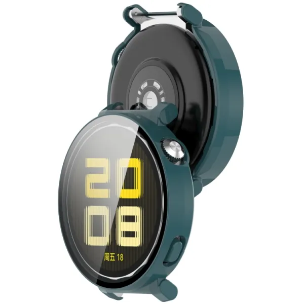 FULL COVERAGE Plastový kryt so sklom pre Huawei Watch GT 5 41mm  zelený