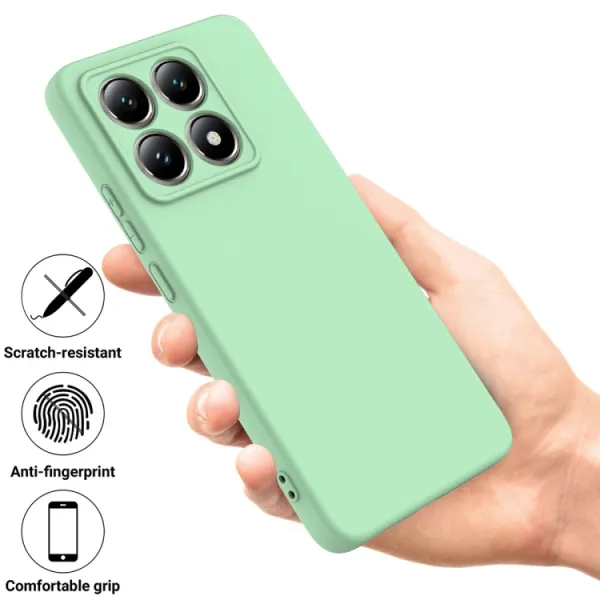 RUBBER Ochranný kryt pre Xiaomi 14T zelený