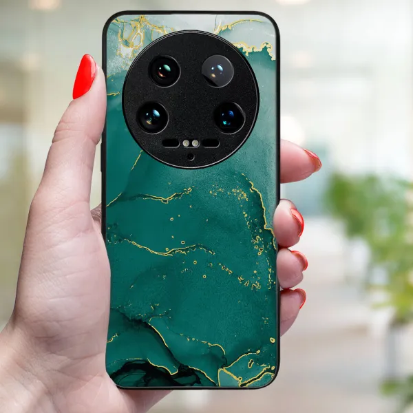 MY ART Ochranný kryt pre Xiaomi 14 Ultra GREEN MARBLE (145)