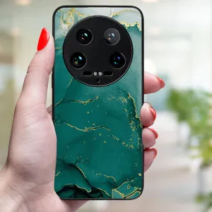 MY ART Ochranný kryt pre Xiaomi 14 Ultra GREEN MARBLE (145)