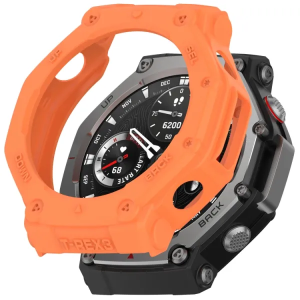 TPU HALF COVER Kryt pre Amazfit T-Rex 3 oranžový