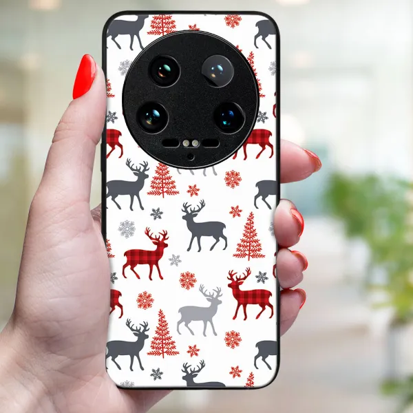 MY ART Kryt s vianočným dizajnom Xiaomi 14 Ultra DEER (068)