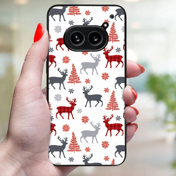 MY ART Kryt s vianočným dizajnom Nothing Phone 2a DEER (068)