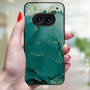 MY ART Ochranný kryt pre Nothing Phone 2a GREEN MARBLE (145)