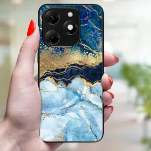MY ART Ochranný kryt pre Tecno Spark 20 BLUE MARBLE (141)
