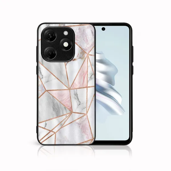 MY ART Ochranný kryt pre Tecno Spark 20 PINK MARBLE (143)