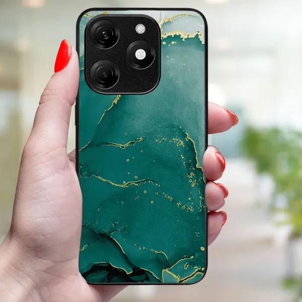 MY ART Ochranný kryt pre Tecno Spark 20 GREEN MARBLE (145)