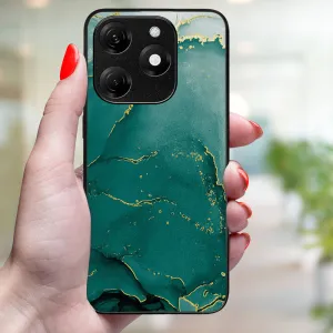 MY ART Ochranný kryt pre Tecno Spark 20 GREEN MARBLE (145)