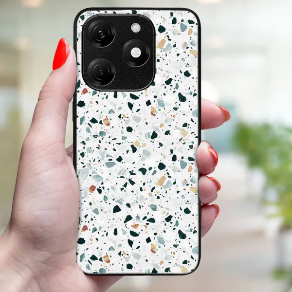 MY ART Ochranný kryt pre Tecno Spark 20 GREY TERRAZZO (163)