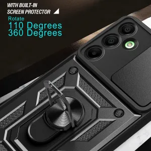 RING CAMERA Kryt s držiakom pre Samsung Galaxy A16 / A16 5G strieborný