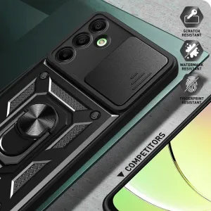 RING CAMERA Kryt s držiakom pre Samsung Galaxy A16 / A16 5G strieborný