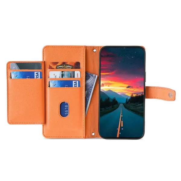 PASTEL Peňaženkové puzdro pre Motorola Edge 50 oranžové