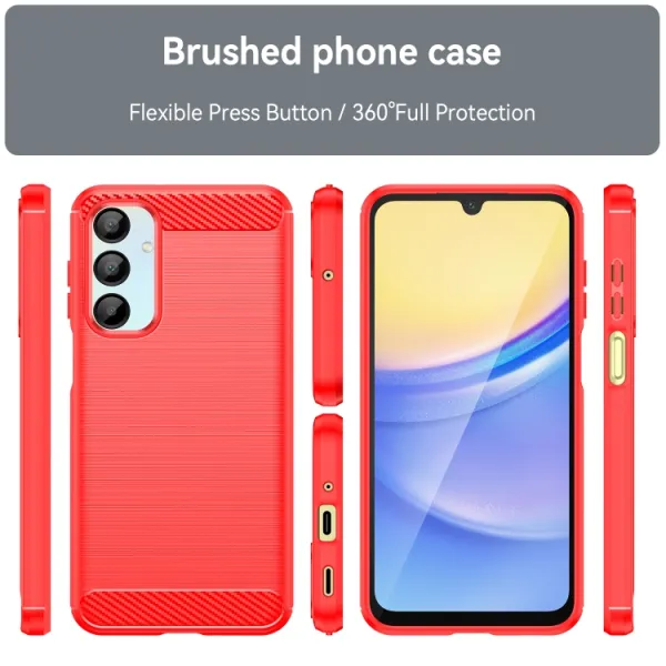 FLEXI TPU Ochranný kryt Samsung Galaxy A16 / A16 5G červený