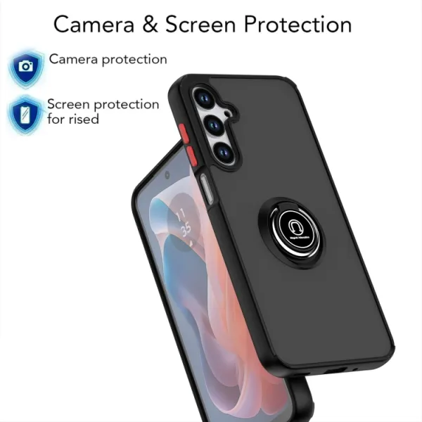 SHADOW Ochranný kryt s držiakom Samsung Galaxy A16 / A16 5G čierny