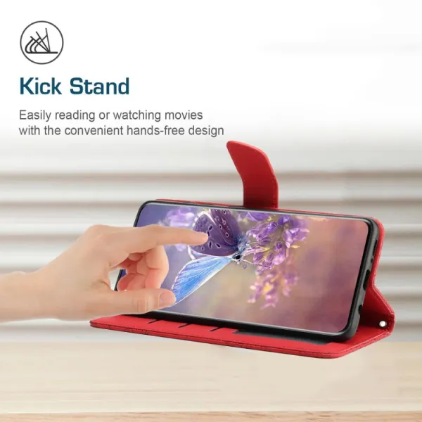 ART BLOSSOM Peňaženkový obal pre Honor 200 Smart 5G červený