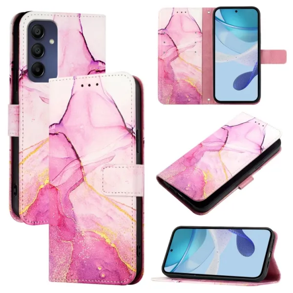 ART MARBLE Peňaženkový kryt pre Samsung Galaxy A16 / A16 5G PINK