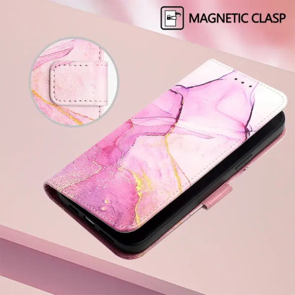 ART MARBLE Peňaženkový kryt pre Samsung Galaxy A16 / A16 5G PINK