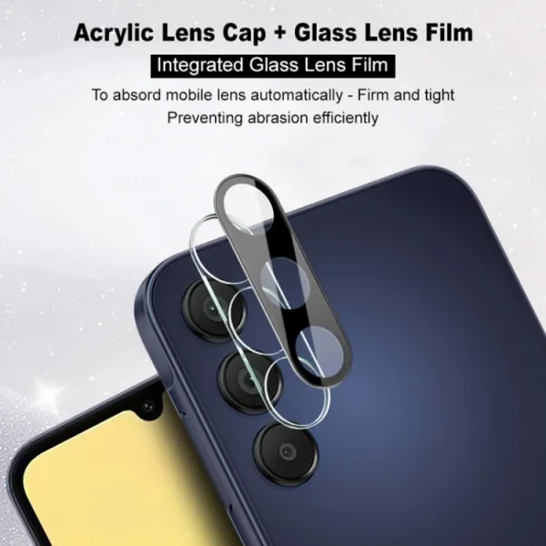 IMAK FULL COVER Sklo pre fotoaparát Samsung Galaxy A16 / A16 5G čierne