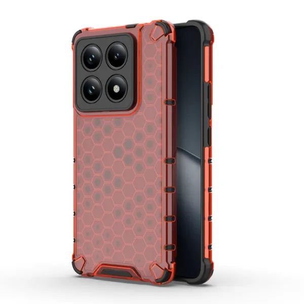HONEYCOMB Ochranný kryt Xiaomi 14T Pro červený