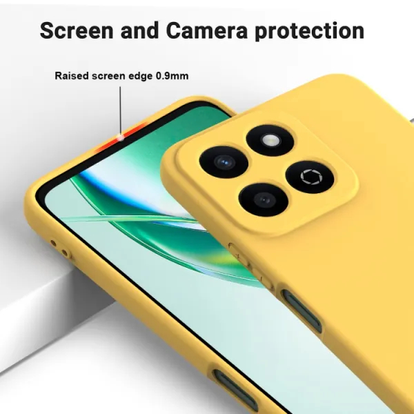 RUBBER Ochranný kryt pre Honor 200 Smart 5G žltý