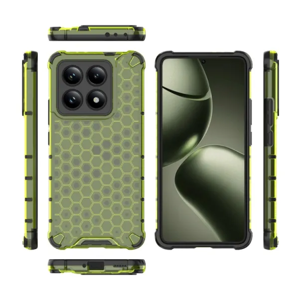 HONEYCOMB Ochranný kryt Xiaomi 14T zelený
