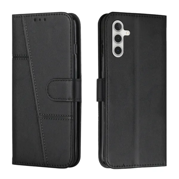 STITCHED Peňaženkový kryt pre Samsung Galaxy A16 / A16 5G čierny