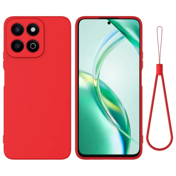 RUBBER Ochranný kryt pre Honor 200 Smart 5G červený