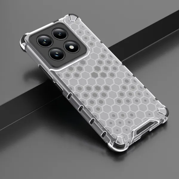 HONEYCOMB Ochranný kryt Xiaomi 14T Pro priehľadný