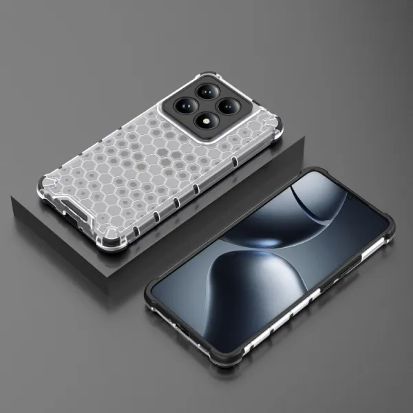 HONEYCOMB Ochranný kryt Xiaomi 14T Pro priehľadný