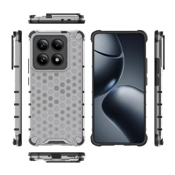 HONEYCOMB Ochranný kryt Xiaomi 14T Pro priehľadný