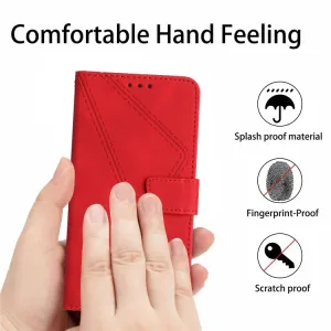STITCHED Peňaženkový kryt pre Honor 200 Smart 5G červený