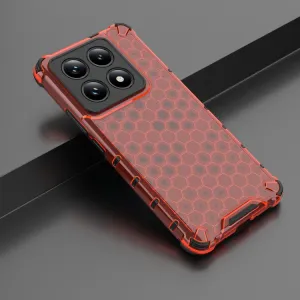 HONEYCOMB Ochranný kryt Xiaomi 14T Pro červený