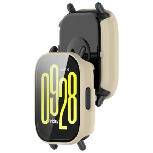 PC FULL COVER Plastový kryt so sklom pre Xiaomi Redmi Watch 5 Active béžový