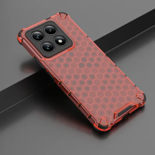 HONEYCOMB Ochranný kryt Xiaomi 14T červený