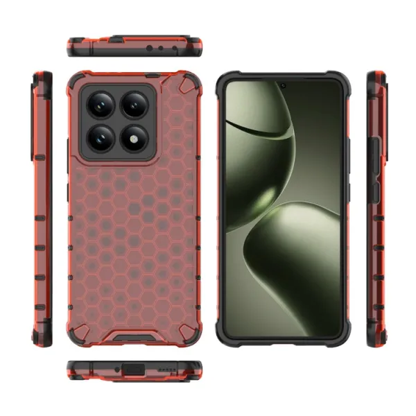 HONEYCOMB Ochranný kryt Xiaomi 14T červený