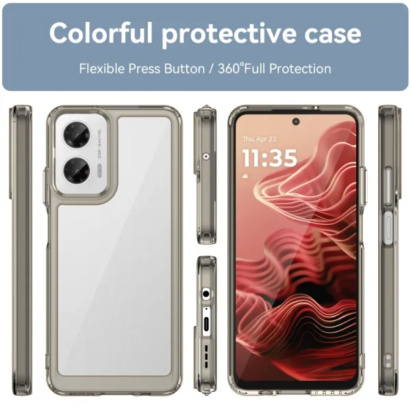 CRYSTAL Ochranný kryt pre Motorola Moto G35 5G šedý