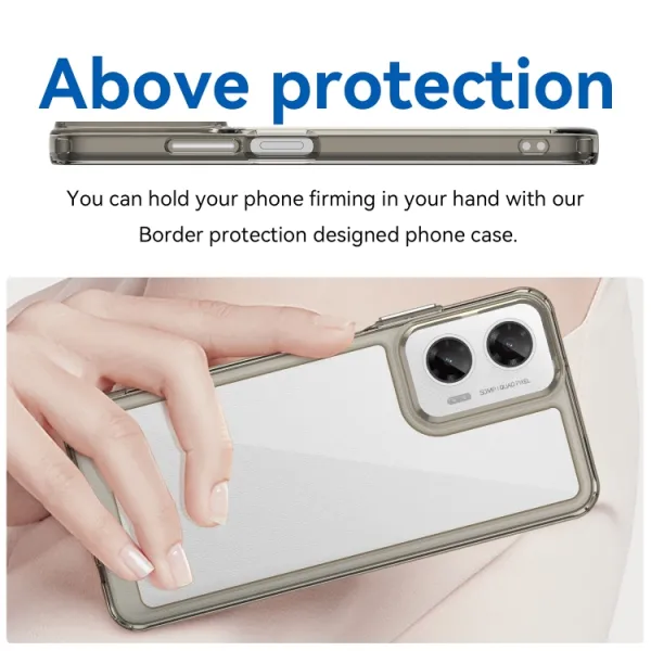 CRYSTAL Ochranný kryt pre Motorola Moto G35 5G šedý