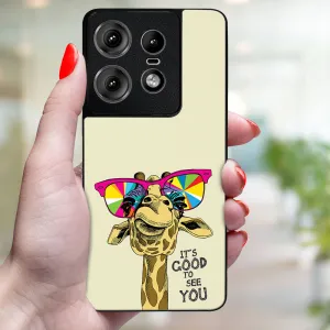 MY ART Ochranný kryt pre Motorola Edge 50 Pro GIRAFFE (180)
