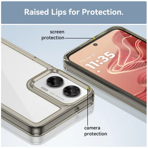 CRYSTAL Ochranný kryt pre Motorola Moto G35 5G šedý