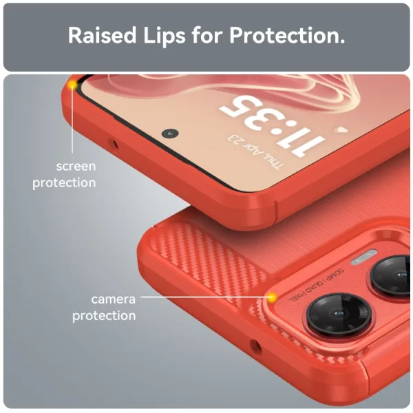 FLEXI TPU Ochranný kryt Motorola Moto G35 5G červený