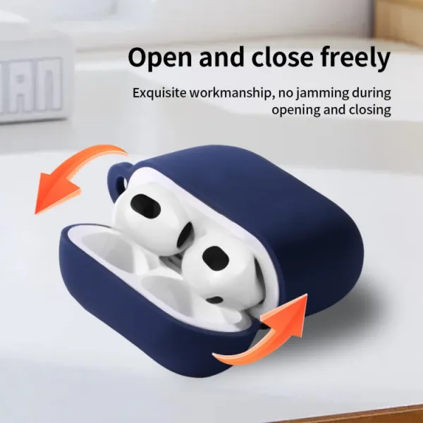 HOOK Silikónový obal pre Apple AirPods 4 svetlomodrý