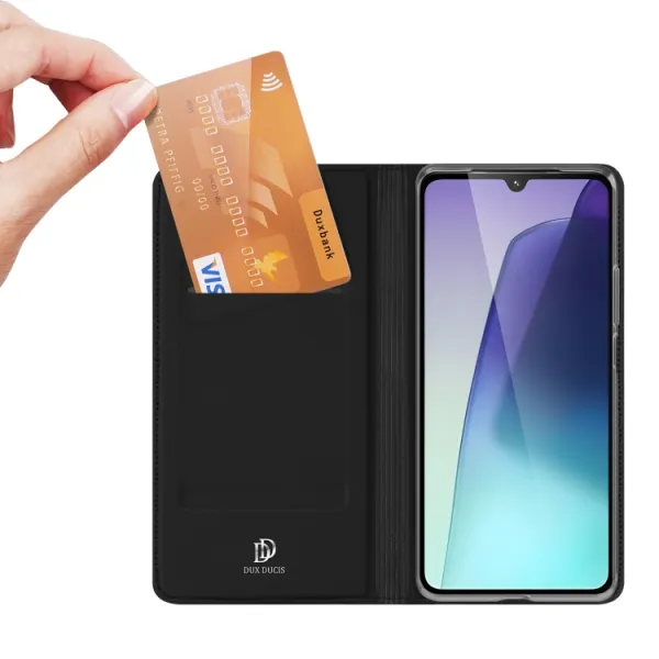 DUX Zaklápacie puzdro pre Xiaomi Redmi 14C / Poco C75 čierne