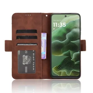 SLOT Peňaženkový obal pre Motorola Moto G35 5G hnedý